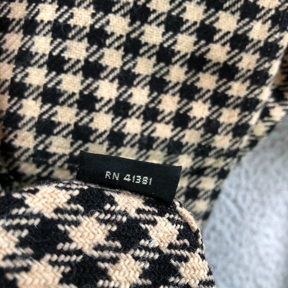 RRL Ralph Lauren Shirt Mens XL Beige Houndstooth Wool Elbow Patch Made In USA - Picture 12 of 15